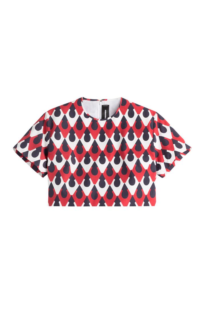 Dsquared2 Dsquared2 Printed Cropped Top