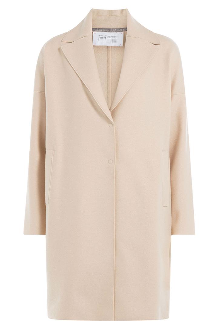 Harris Wharf Harris Wharf Felted Wool Coat - Beige