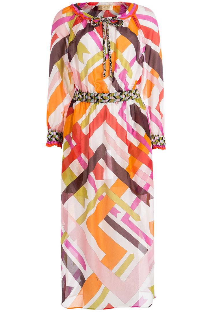 Emilio Pucci Emilio Pucci Printed Gauze Silk Tunic - Multicolor