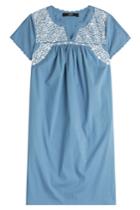 Steffen Schraut Steffen Schraut Embroidered Cotton Blend Dress - Blue