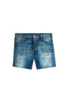 Dsquared2 Dsquared2 Rider Distressed Denim Shorts - Blue