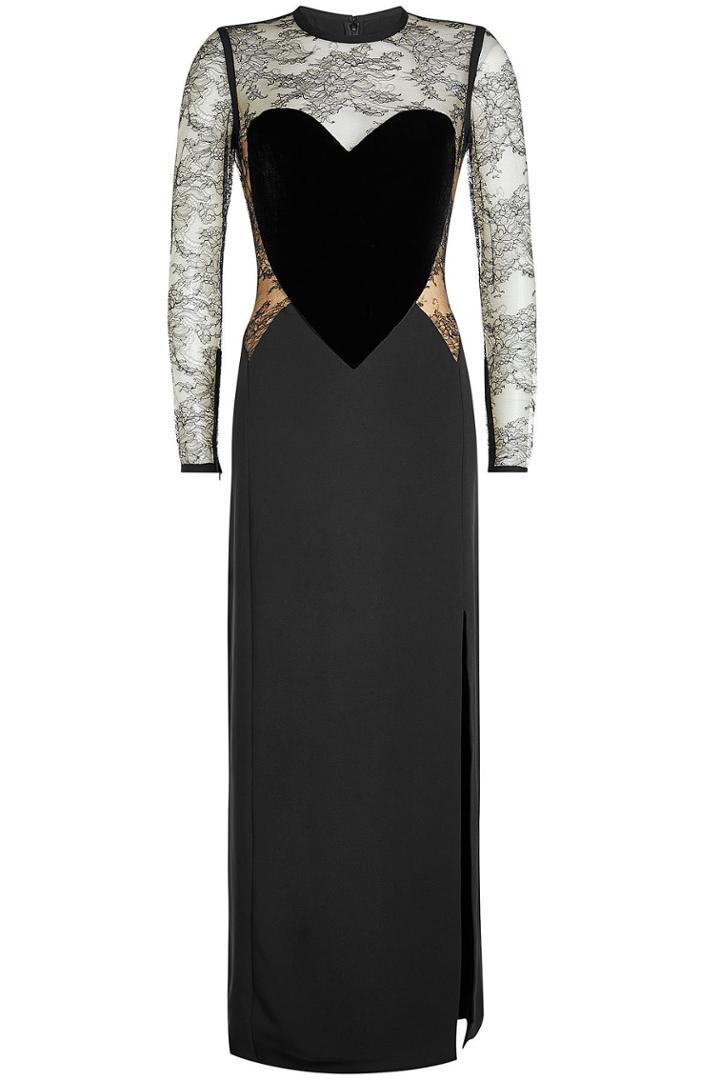 Elie Saab Elie Saab Floor-length Gown With Velvet And Lace