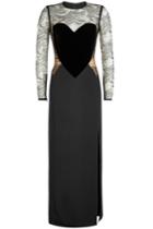 Elie Saab Elie Saab Floor-length Gown With Velvet And Lace