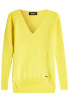 Dsquared2 Dsquared2 Wool Pullover With High-low Hemline - Yellow