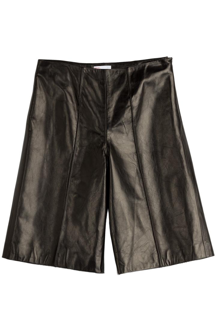 Red Valentino Leather Culottes