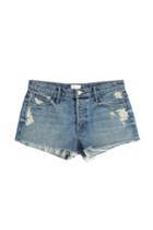 Candice Swanepoel By Mother Candice Swanepoel By Mother The Stunner Fray Shorts In Hijacking The Runway