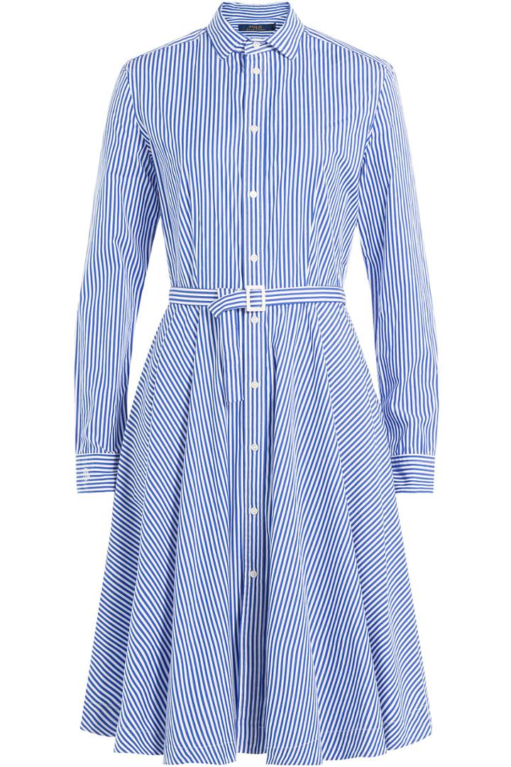 Polo Ralph Lauren Polo Ralph Lauren Printed Cotton Shirt Dress - Stripes