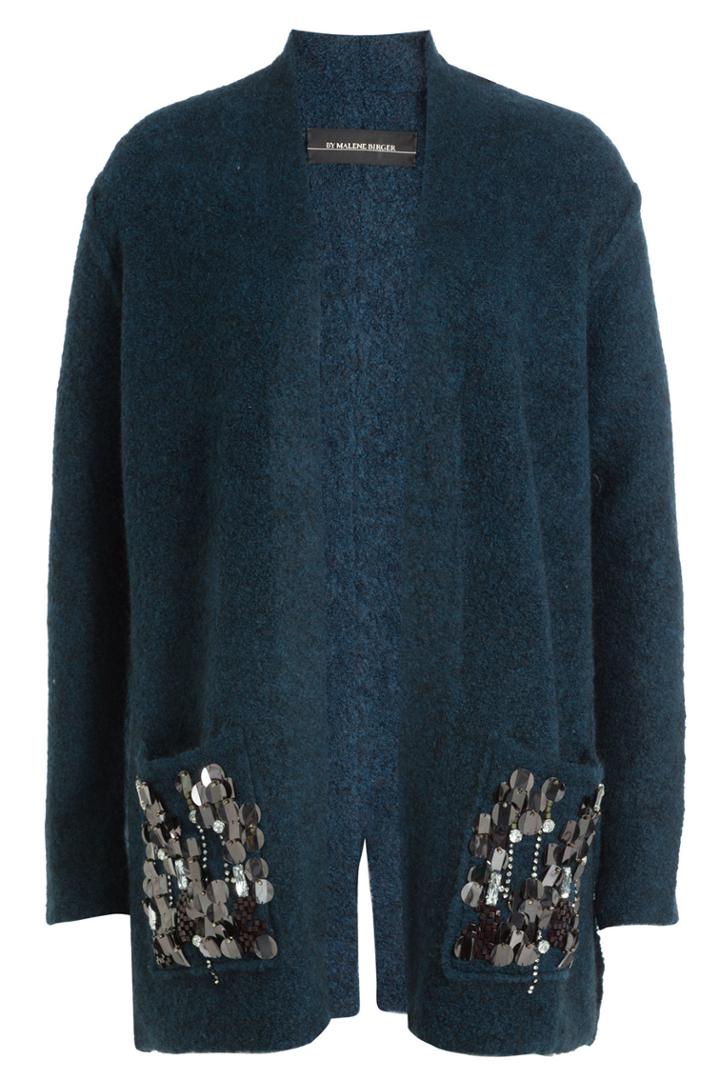 By Malene Birger By Malene Birger Embellished Cardigan With Wool And Kid Mohair - Beige
