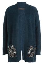 By Malene Birger By Malene Birger Embellished Cardigan With Wool And Kid Mohair - Beige