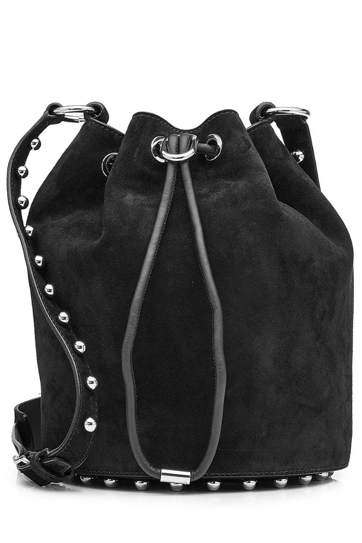 Alexander Wang Alexander Wang Suede Alpha Bucket Bag