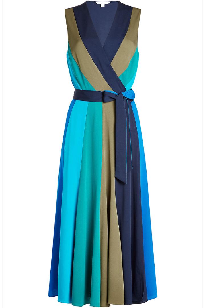 Diane Von Furstenberg Diane Von Furstenberg Striped Silk Dress