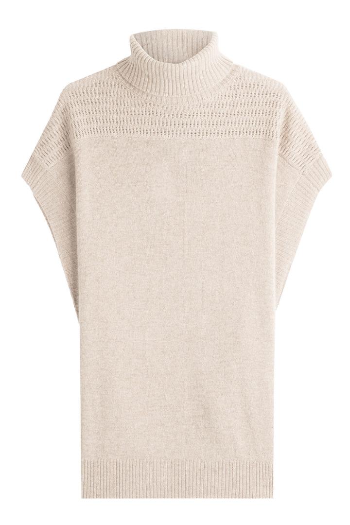 Velvet Velvet Cashmere Short Sleeved Cape Pullover