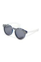 Illesteva Illesteva Leonard 2 Striped Sunglasses In Blue/white