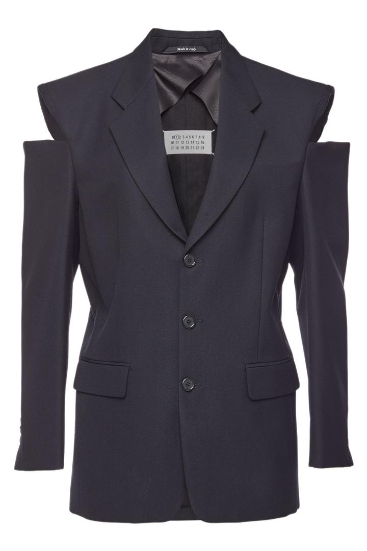 Maison Margiela Maison Margiela Virgin Wool Blazer With Cut-out Detail