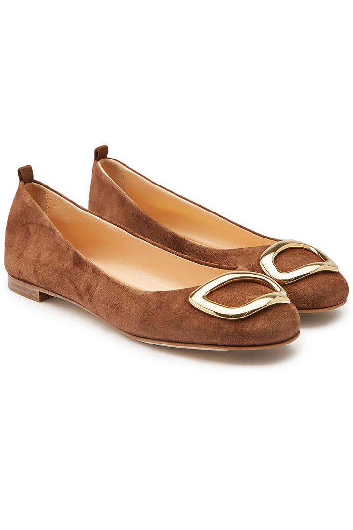 Rupert Sanderson Rupert Sanderson New Vedette Suede Ballerinas