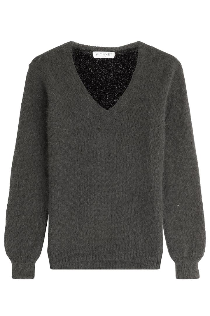 Vionnet Vionnet Knit Pullover With Angora - None