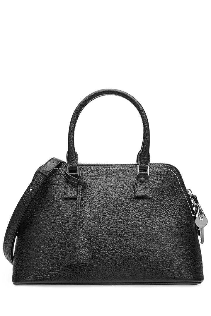 Maison Margiela Maison Margiela Medium Leather Tote - Black