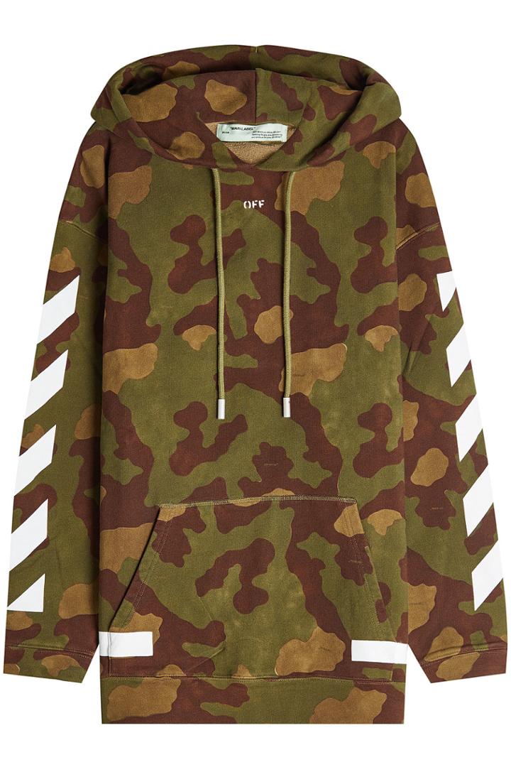 Off-white Off-white Printed Cotton Hoodie