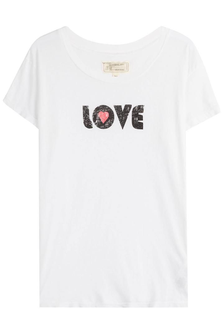 Current/elliott Current/elliott Printed Cotton T-shirt