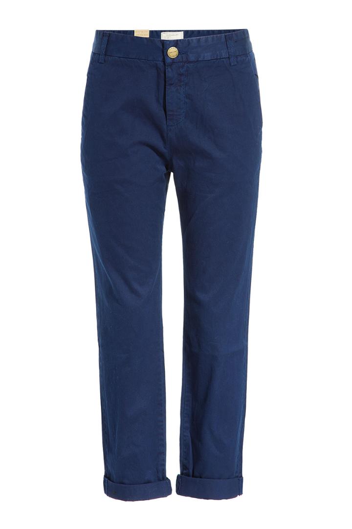 Current/elliott Current/elliott Cropped Cotton Chinos - Blue