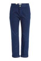 Current/elliott Current/elliott Cropped Cotton Chinos - Blue