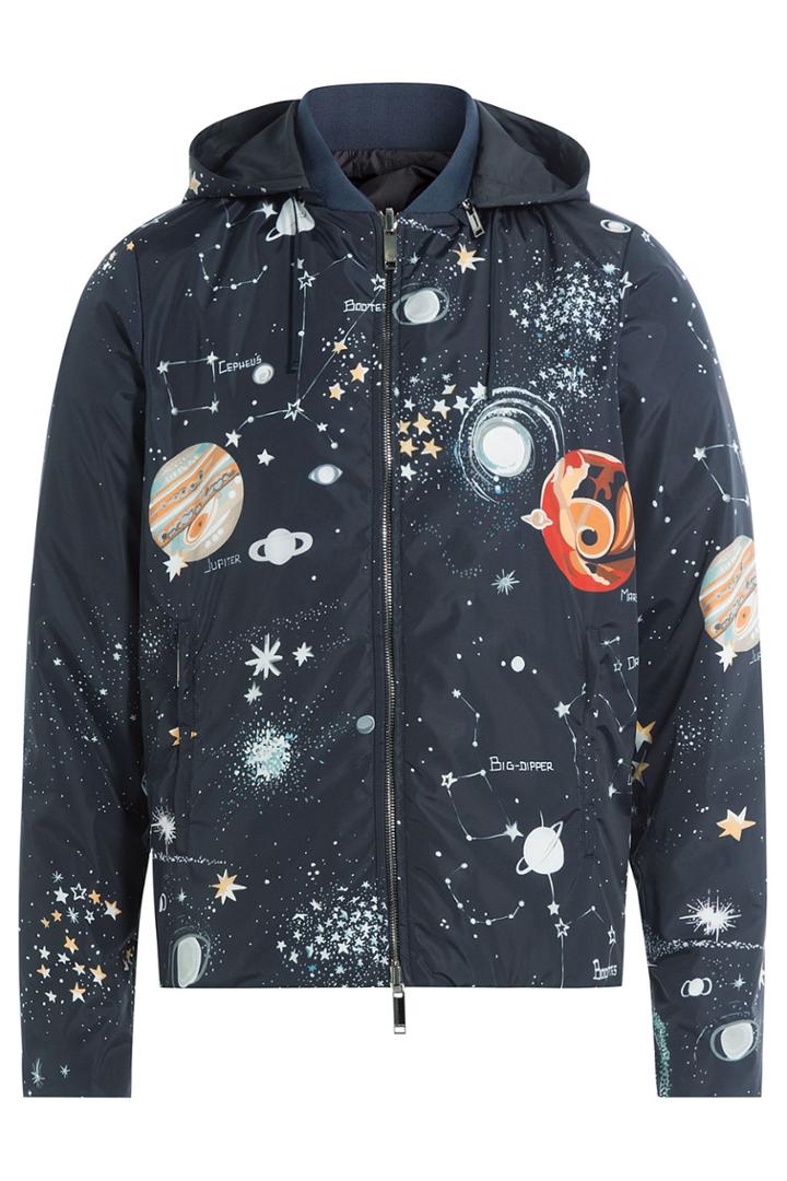 Valentino Valentino Cosmo Fabric Jacket With Hood - Multicolor