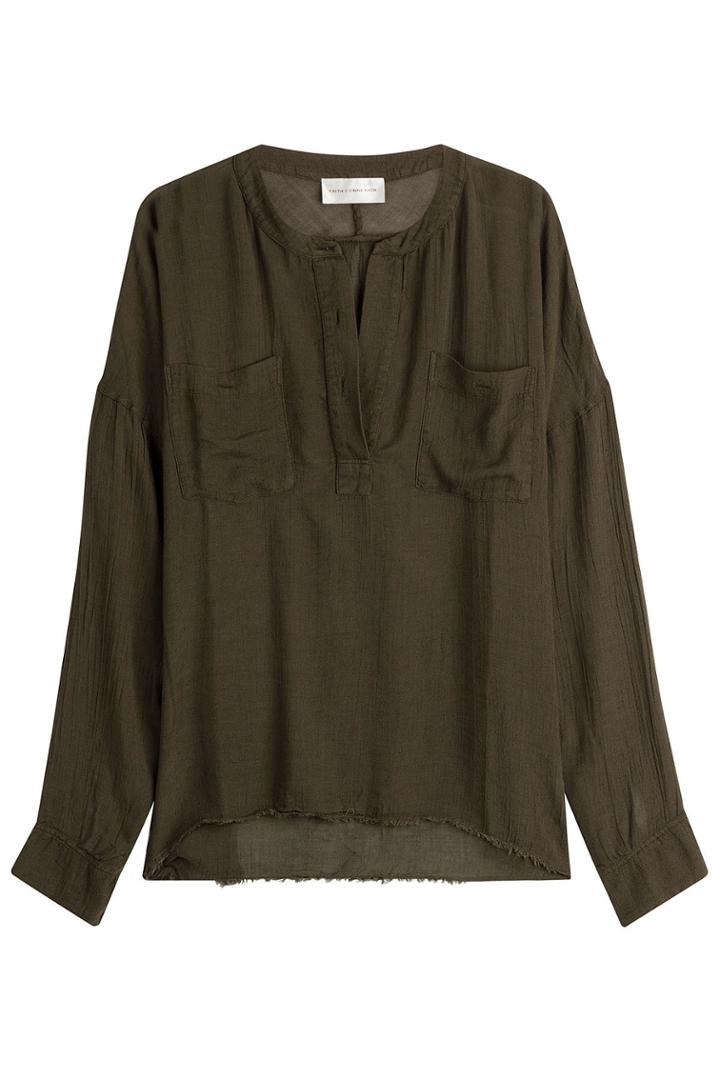 Faith Connexion Faith Connexion Jersey Top With Linen
