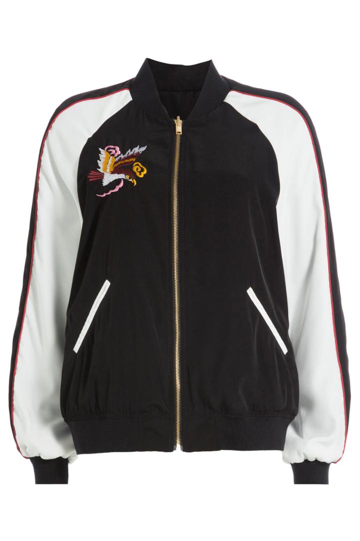 Closed Closed Embroidered Bomber Jacket - Multicolor