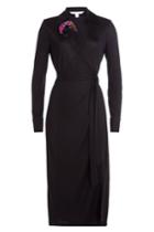 Diane Von Furstenberg Diane Von Furstenberg Wrap Dress With Printed Corsage
