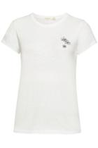 Rag & Bone/jean Rag & Bone/jean Flower Cotton Tee With Embroidery