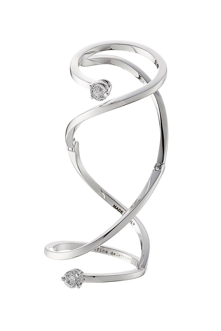 Delfina Delettrez Delfina Delettrez 18kt White Gold Ring With White Diamonds