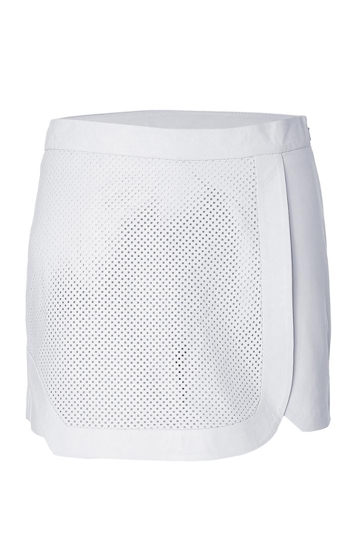 Jonathan Simkhai Jonathan Simkhai Leather Skort With Mesh Front