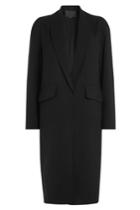 Alexander Wang Alexander Wang Wool Shawl Collar Coat - Black