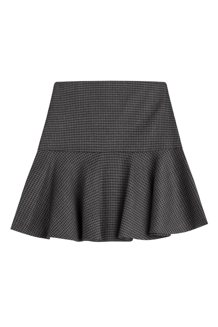 Boutique Moschino Boutique Moschino Flared Virgin Wool Skirt