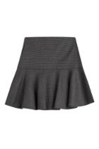 Boutique Moschino Boutique Moschino Flared Virgin Wool Skirt