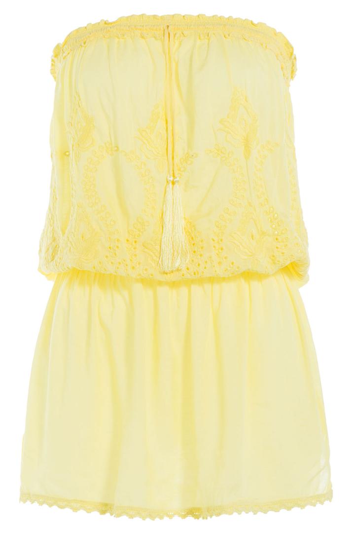 Melissa Odabash Melissa Odabash Fruley Bandeau Dress - Yellow