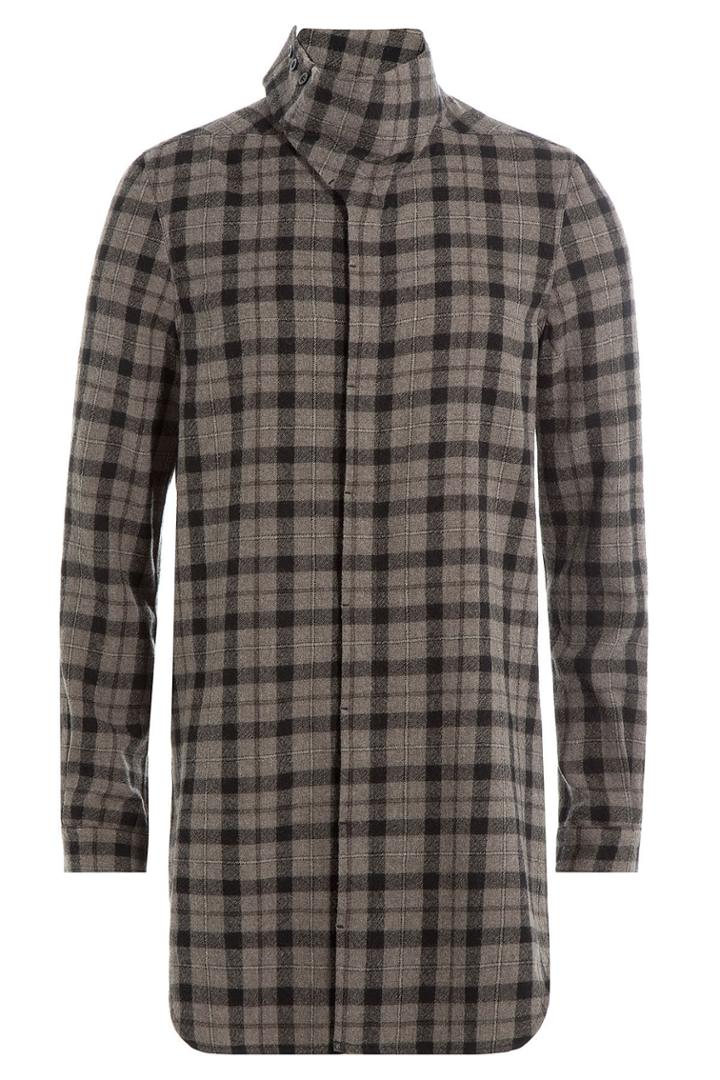 Rick Owens Men Rick Owens Men Printed Wool Shirt