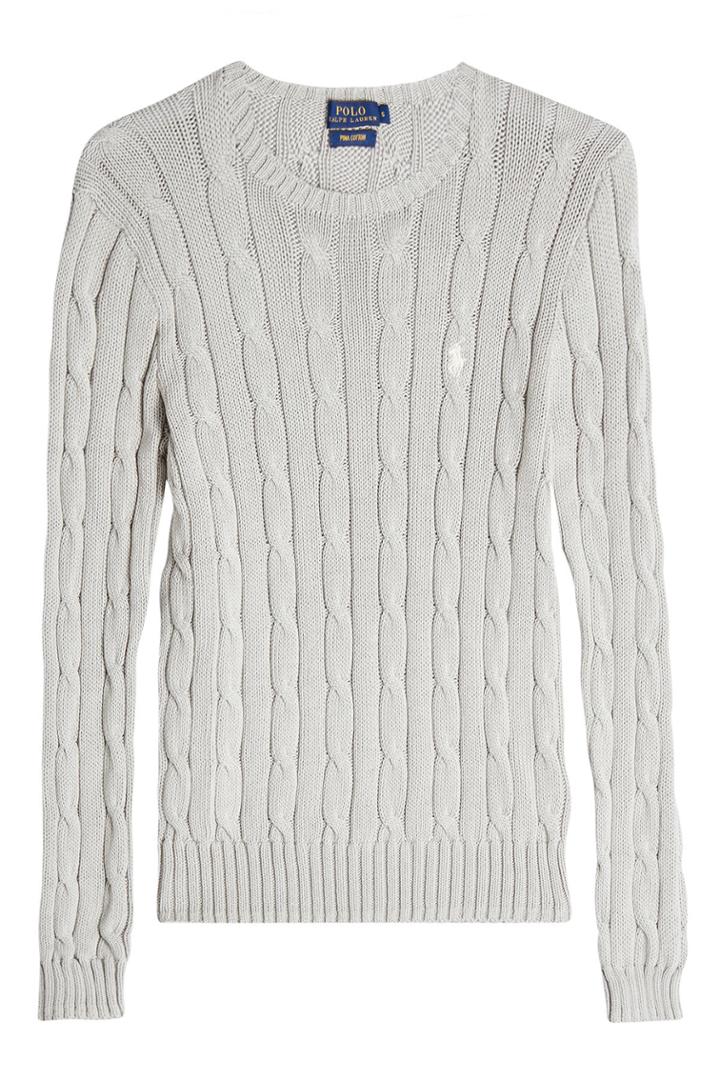 Ralph Lauren Polo Ralph Lauren Polo Cotton Cable Knit Pullover - Grey