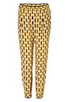 Fendi Fendi Silk Printed Pants - Yellow