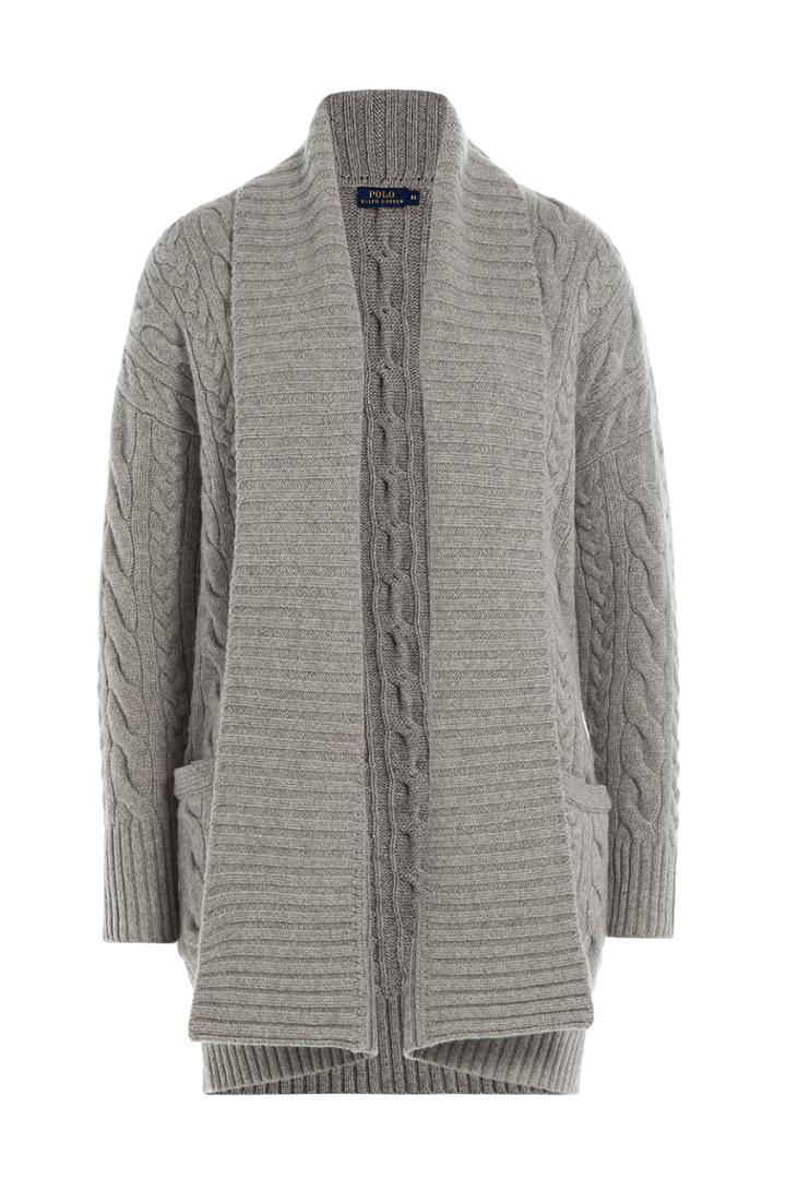 Polo Ralph Lauren Polo Ralph Lauren Merino Wool Knit Cardigan - Grey