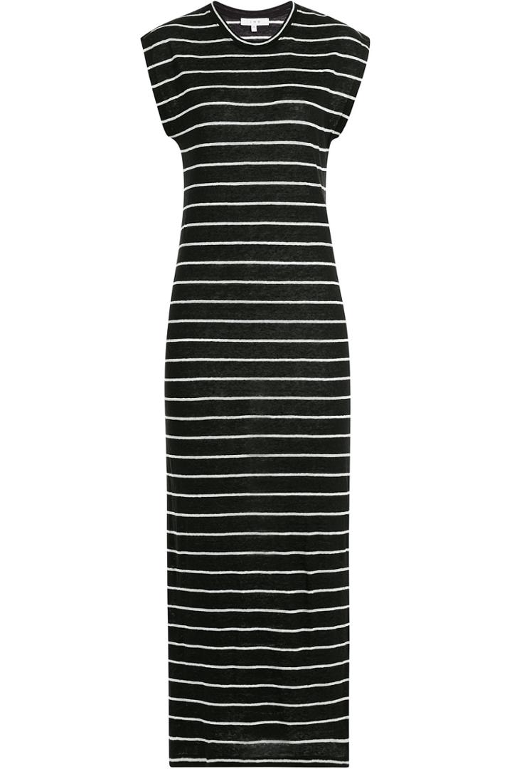 Iro Iro Striped Linen Midi Dress - Stripes