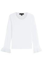 Burberry London Burberry London Cotton Top With Ruffles Sleeves