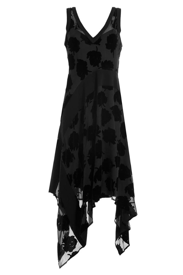 Dkny Dkny Dress With Velvet - Black