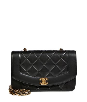 Chanel Vintage Jewelry Quilted Leather Panel Mini Flap Bag In Black