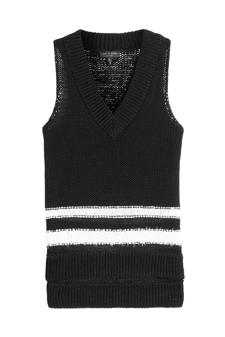 Rag & Bone Rag & Bone Cotton Knit Halter Top