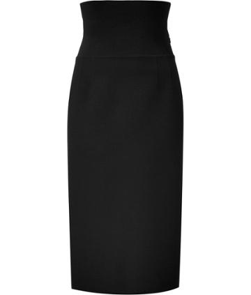 Jil Sander Black High Waisted Pencil Skirt