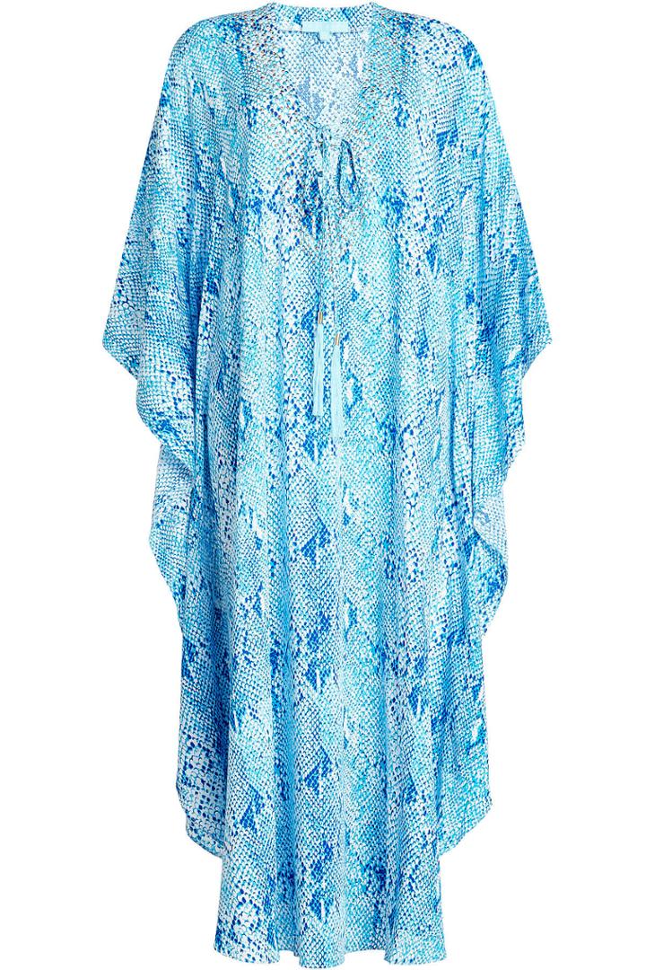 Melissa Odabash Melissa Odabash Printed Caftan - Teal
