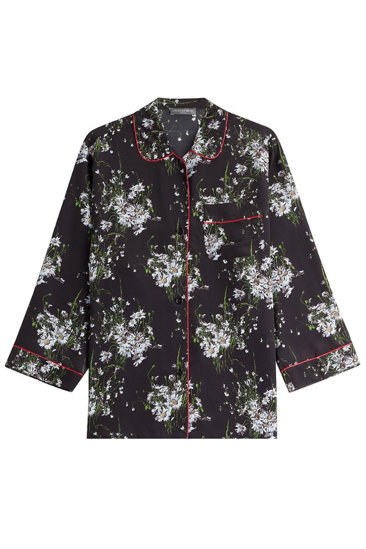 Alexander Mcqueen Alexander Mcqueen Printed Silk Blouse - Multicolor