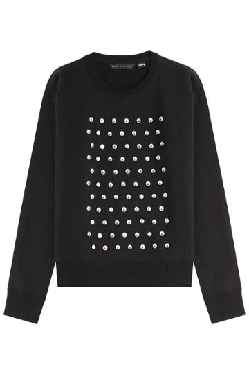 Marc By Marc Jacobs X Disney Marc By Marc Jacobs X Disney Googley Eye Embellished Cotton Sweatshirt