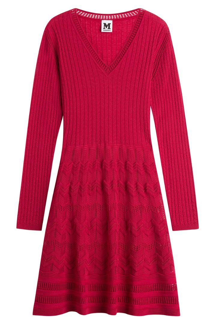 M Missoni M Missoni Wool-blend Dress - Red